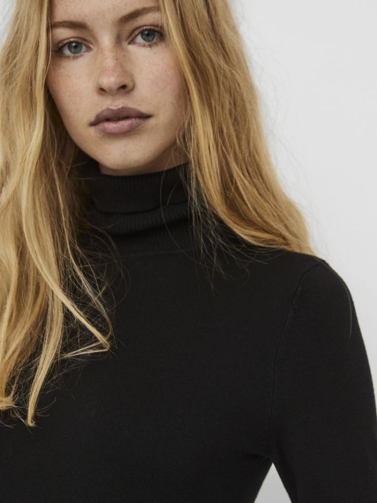 VMGLORY LS ROLLNECK BLOUSE GA  177868 Black
