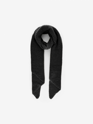 PCPYRON STRUCTURED LONG SCARF  179276 Black