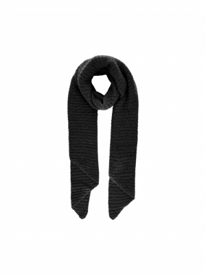 PCPYRON STRUCTURED LONG SCARF  179276 Black