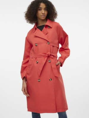 VMDOREEN LONG TRENCHCOAT BOOS 175644 Cayenne