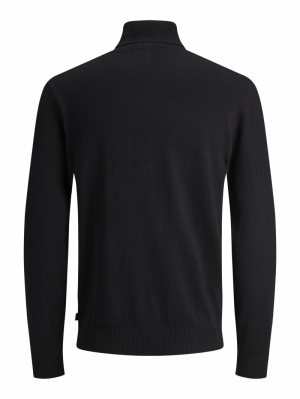 JJEEMIL KNIT ROLL NECK NOOS 178012 Black