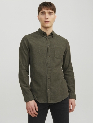 JJECLASSIC MELANGE SHIRT LS SN 176668 Rosin