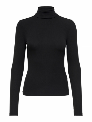 ONLSILLE ROLL NECK TOP JRS NOO 177911 Black