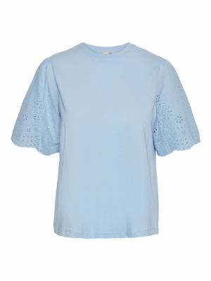 YASLEX SS TOP W. EMB SLEEVES S 288697 Clear Sk