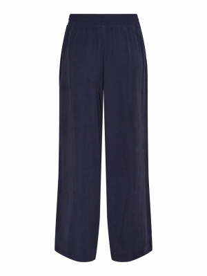 YASNARA HW PANT S. 190953 Navy Bla