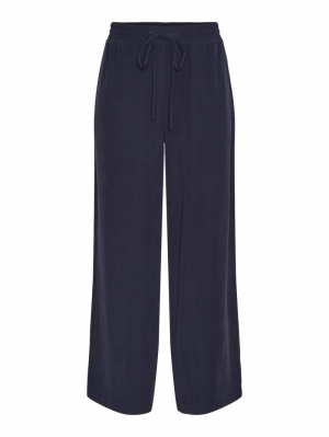 YASNARA HW PANT S. 190953 Navy Bla