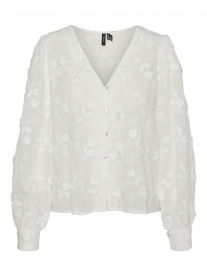 VMPUNA LS TOP WVN 175598 Snow Whi