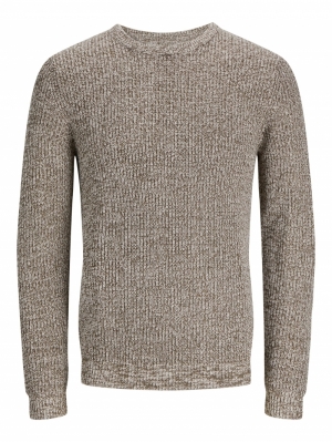 JJELEWIS KNIT CREW NECK SN 176631004 Moonb