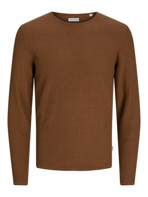 JJECOOPER KNIT CREW NECK NOOS 175688 Mocha Bi