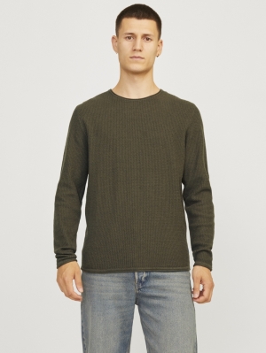 JJECOOPER KNIT CREW NECK NOOS 176065 Olive Ni