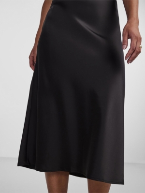 YASPELLA HW MIDI SKIRT S. NOOS 190939 Black