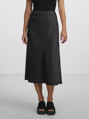 YASPELLA HW MIDI SKIRT S. NOOS 190939 Black