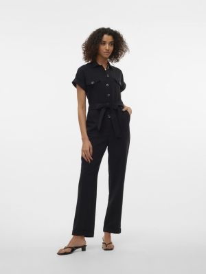 VMMAGGI CAP SLEEVE JUMPSUIT WV 177868001 Black