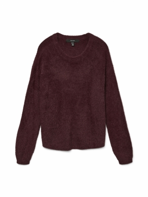 VMPUFF LS O-NECK PULLOVER BOO 186320 Winetast
