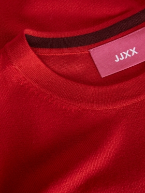 JXCARA COMFY CREW NECK KNIT NO 177188004 Fiery