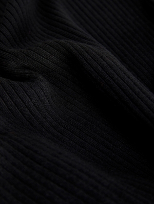 JXJODI TIGHT CREW NECK KNIT NO 178012 Black