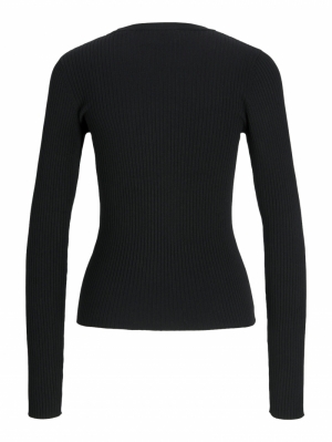 JXJODI TIGHT CREW NECK KNIT NO 178012 Black