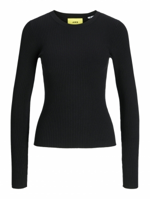 JXJODI TIGHT CREW NECK KNIT NO 178012 Black