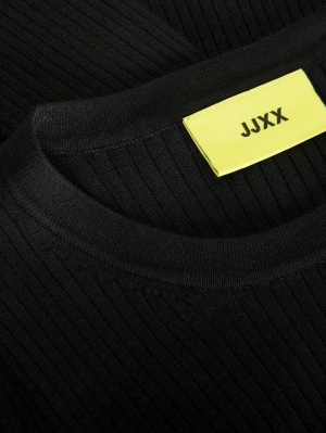 JXJODI TIGHT CREW NECK KNIT NO 178012 Black