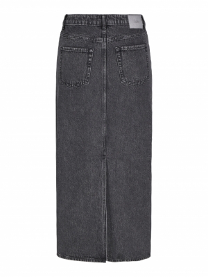 JXAURA LONG MW DENIM SKIRT AW  188778 Grey Den