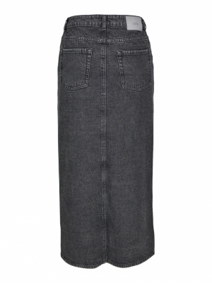 JXAURA LONG MW DENIM SKIRT AW  188778 Grey Den