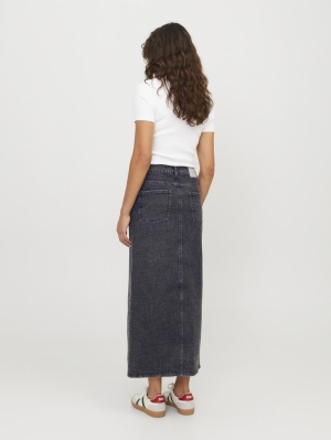 JXAURA LONG MW DENIM SKIRT AW  188778 Grey Den