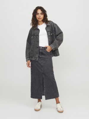 JXAURA LONG MW DENIM SKIRT AW  188778 Grey Den