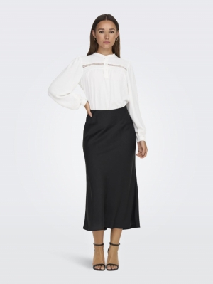 JDYURBA MW SKIRT WVN 177911 Black