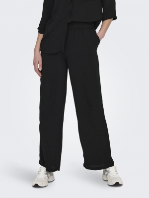 JDYDIVYA LIFE HW WIDE PANTS WV 177911 Black