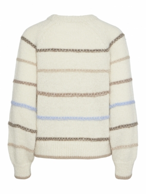 PCNELIA LS O-NECK KNIT BC 245215001 Birch