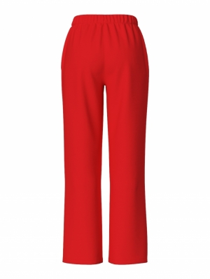 PCCHILLI SUMMER HW WIDE PANTS  196341 Poppy Re