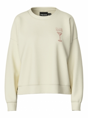 PCCHILLI LS PRINT SWEAT NOOS C 220051001 White