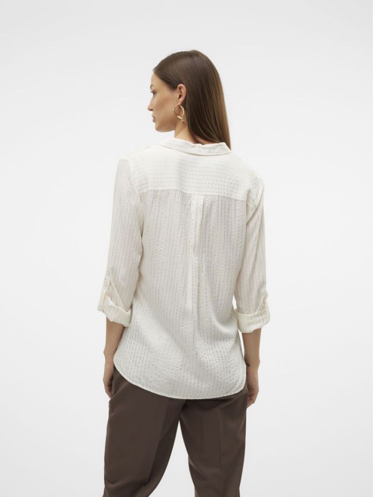 VMBUMPY LS GLITTER SHIRT WVN G 175598002 Snow