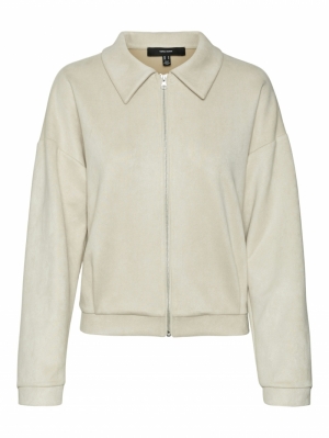 VMISA FAUX SUEDE JACKET 222913001 Birch