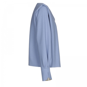 korte rechte top met schoudere 28 Blue Grey