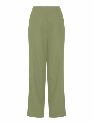 YASTIMES HW LINEN PANT - D2D 298218 Sage