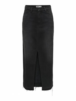 JDYBELLA HW LONG SKIRT DNM NOO 179674 Black De