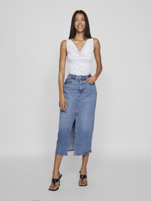 VIJAF HW MIDI DENIM SKIRT-NOOS 177854002 Mediu