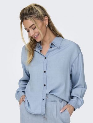 ONLCHARIS LIFE LS SHIRT CC WVN 177934 Light Bl