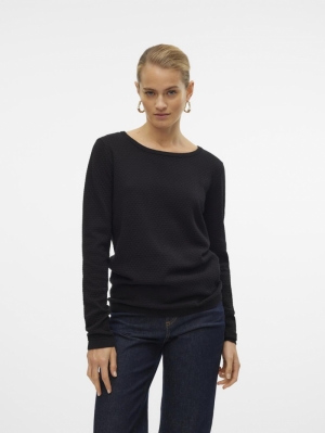 VMCARE STRUCTURE LS O-NECK BLO 177868 Black