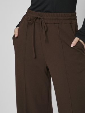 VICLUA HW WIDE PANTS-NOOS 196326 Coffee B