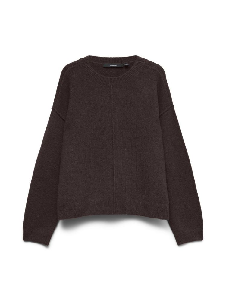 VMBESTI LS O-NECK PULLOVER BOO 297957001 Choco