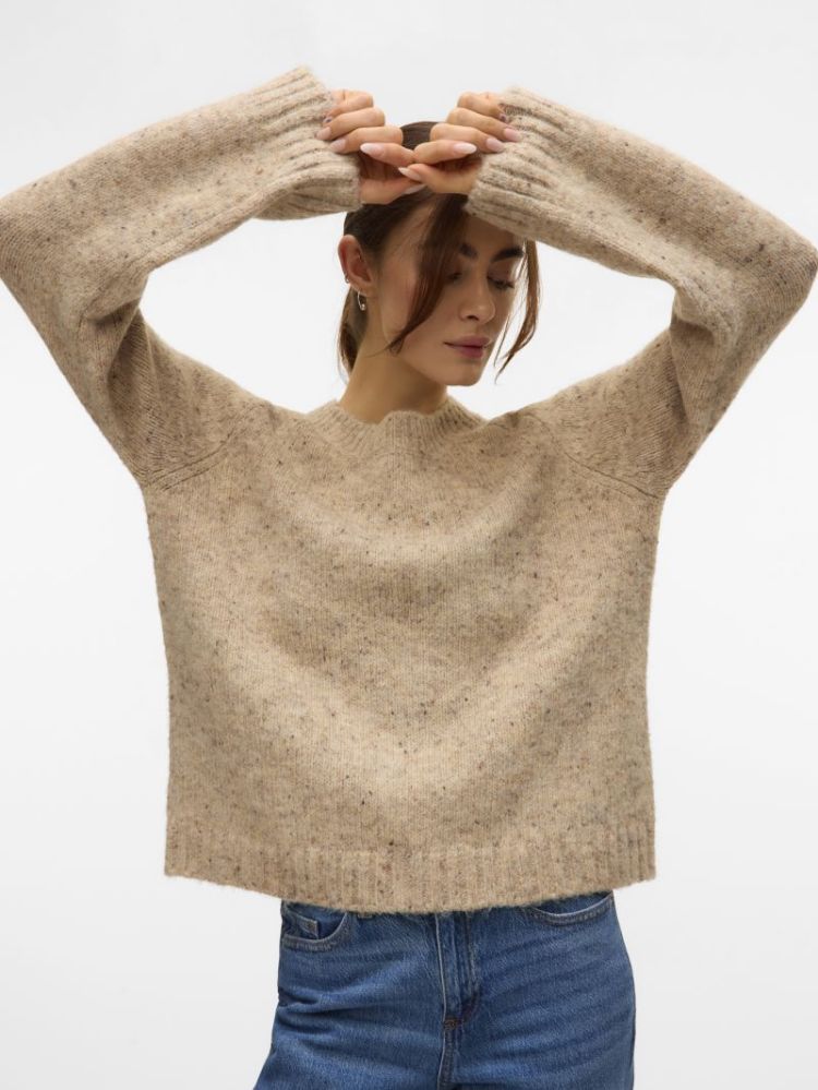 VMINGRID LS O-NECK PULLOVER BO 192623001 Silve