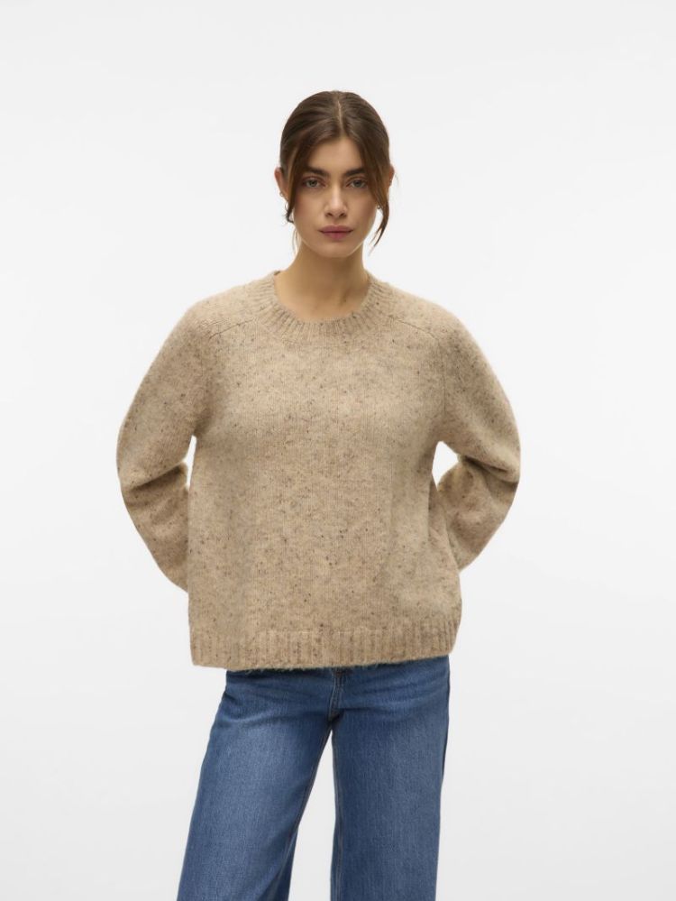 VMINGRID LS O-NECK PULLOVER BO 192623001 Silve