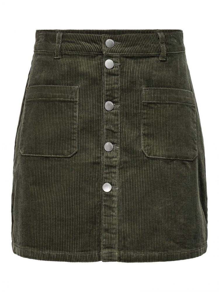 JDYSHIRAZ CORDUROY SKIRT PNT D 193783 Forest N
