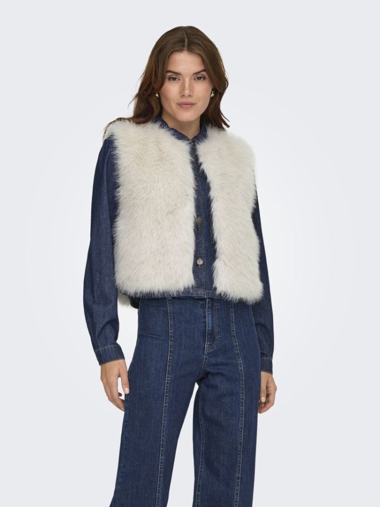 JDYORA FAUX FUR WAISTCOAT OTW  180083 Birch