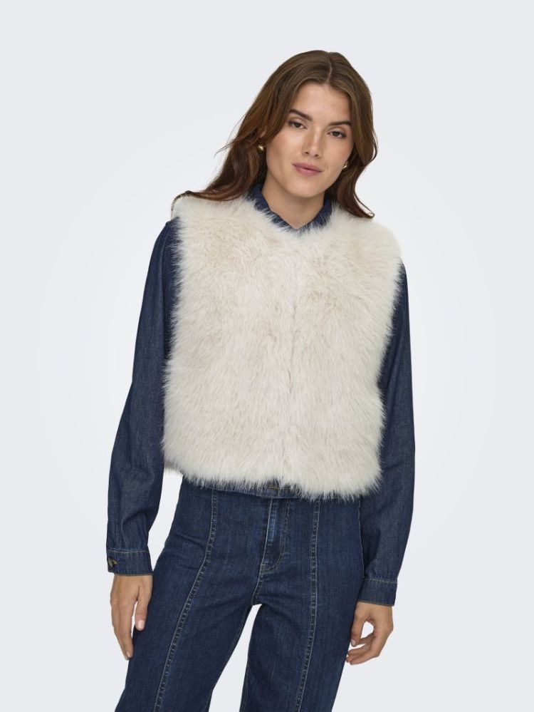 JDYORA FAUX FUR WAISTCOAT OTW  180083 Birch