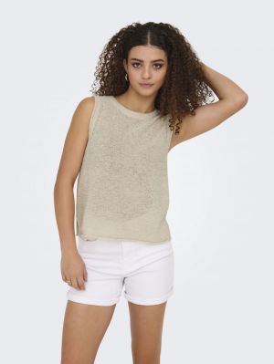 ONLSUNNY O-NECK TANK TOP KNT N 189959 Pumice S