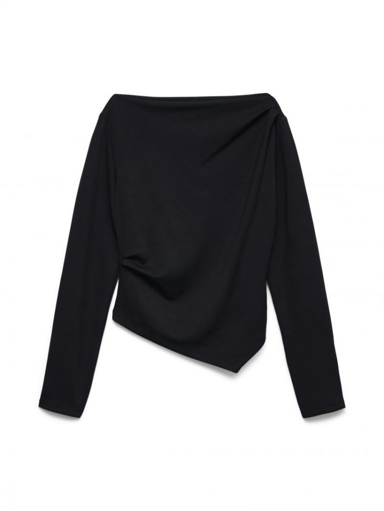 VMMILLE LS BOATNECK SHORT TOP  177868 Black