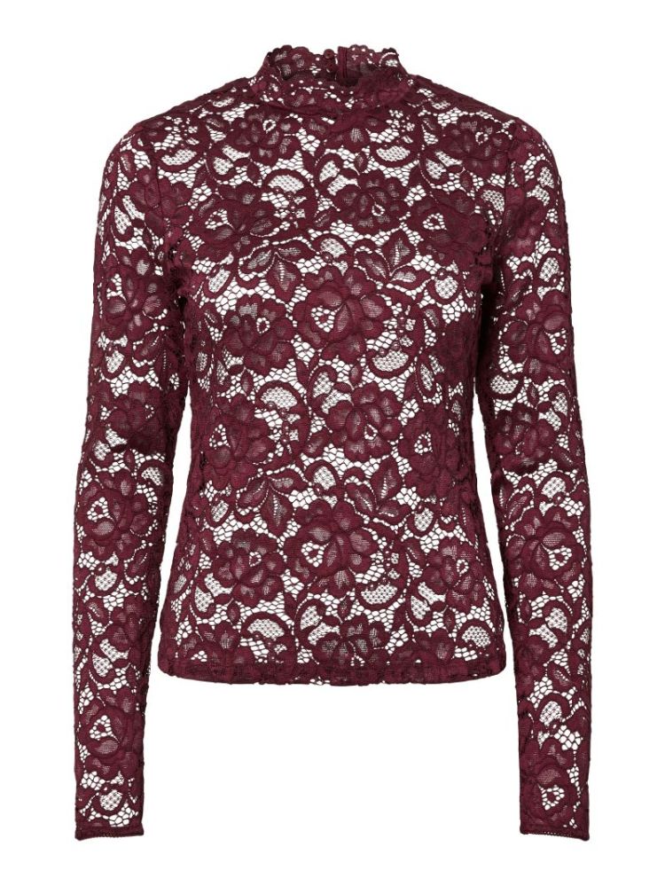 YASLACEY LS LACE TOP S. NOOS 190945 Port Roy